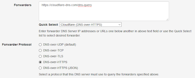 DNS-over-HTTPS Using Cloudflare
